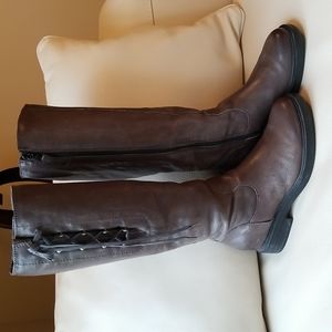 MJUS Grey Leather Boots Size 37